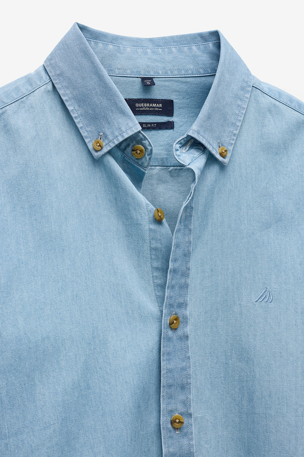CAMISA SLIM FIT DE DENIM LIGERO