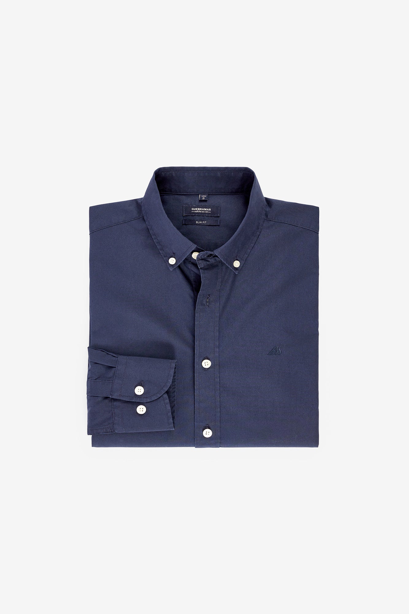 CAMISA BÁSICA EM POPELINA SLIM FIT