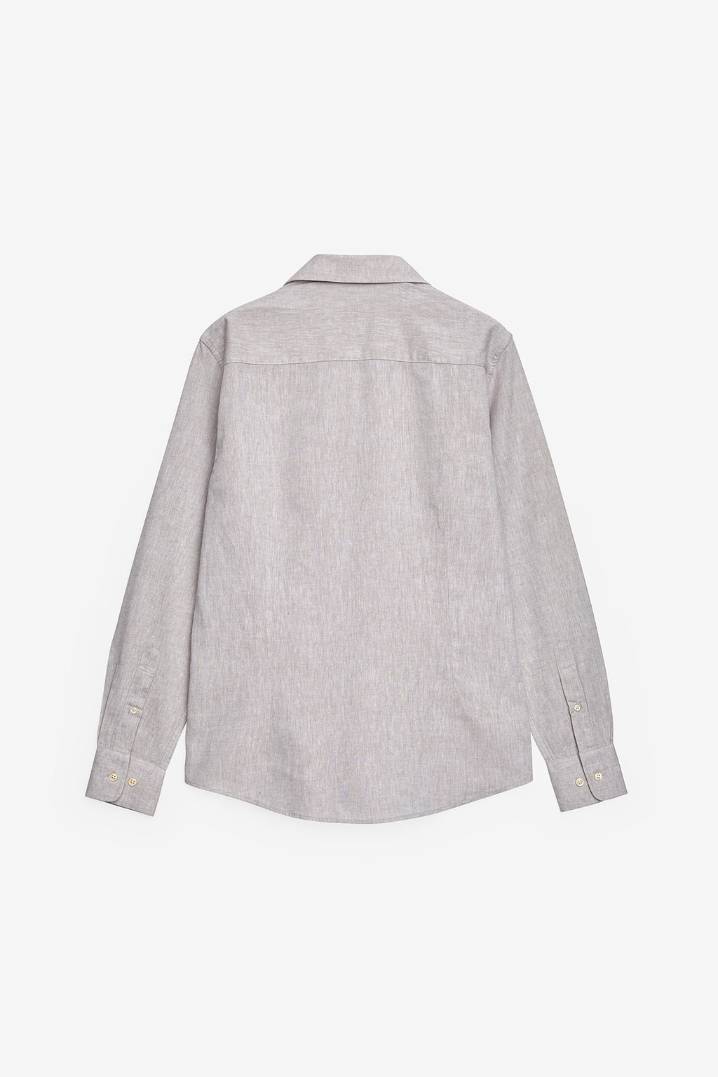 CAMISA BÁSICA EM ALGODÃO E LINHO