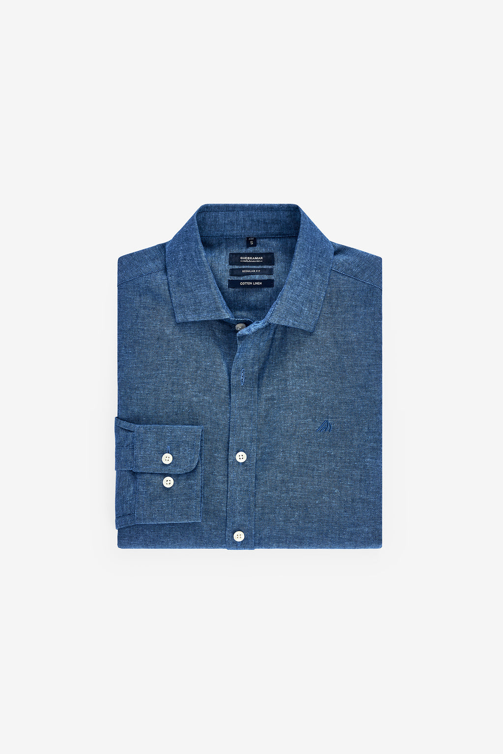 CAMISA BÁSICA EM ALGODÃO E LINHO