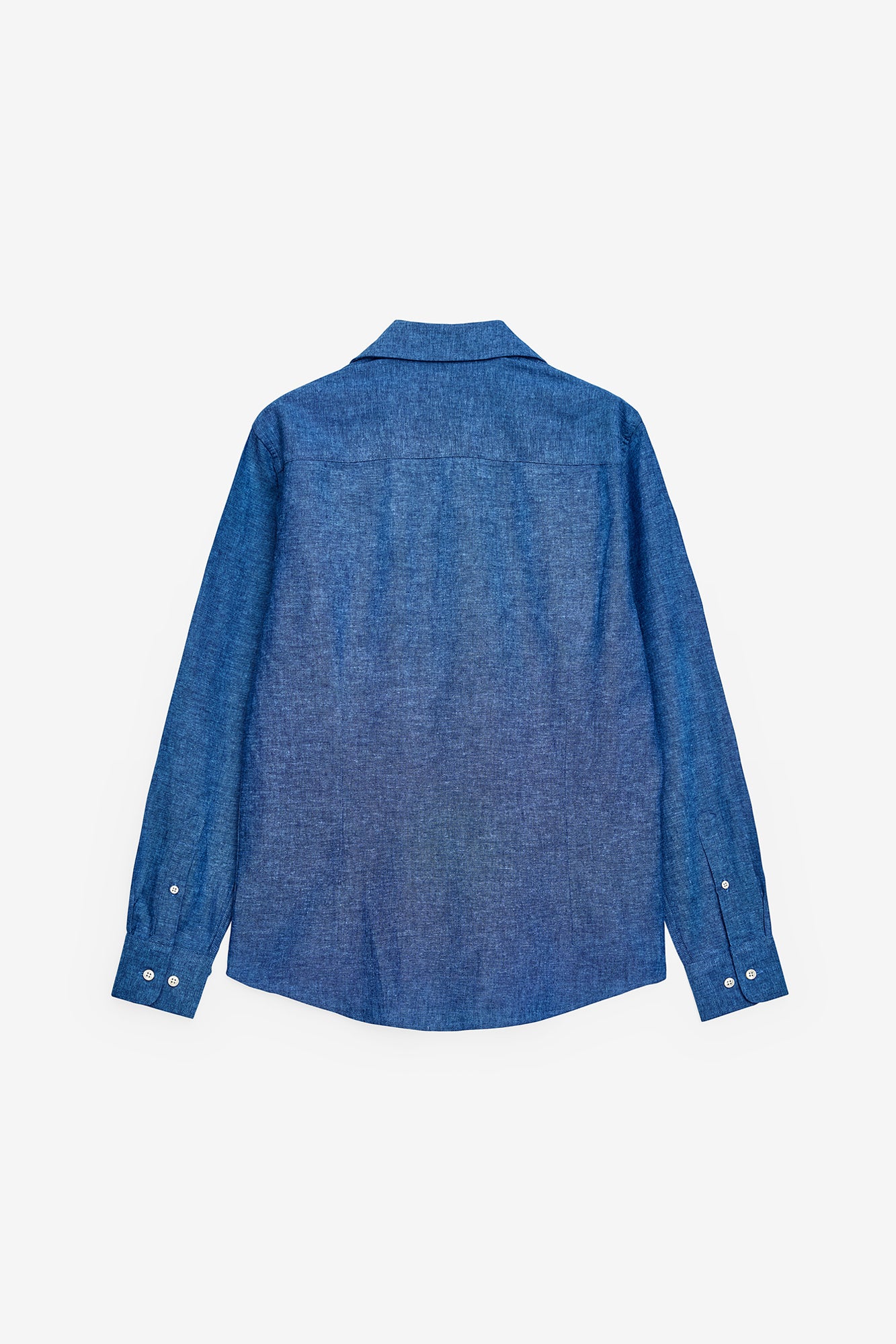 CAMISA BÁSICA EM ALGODÃO E LINHO