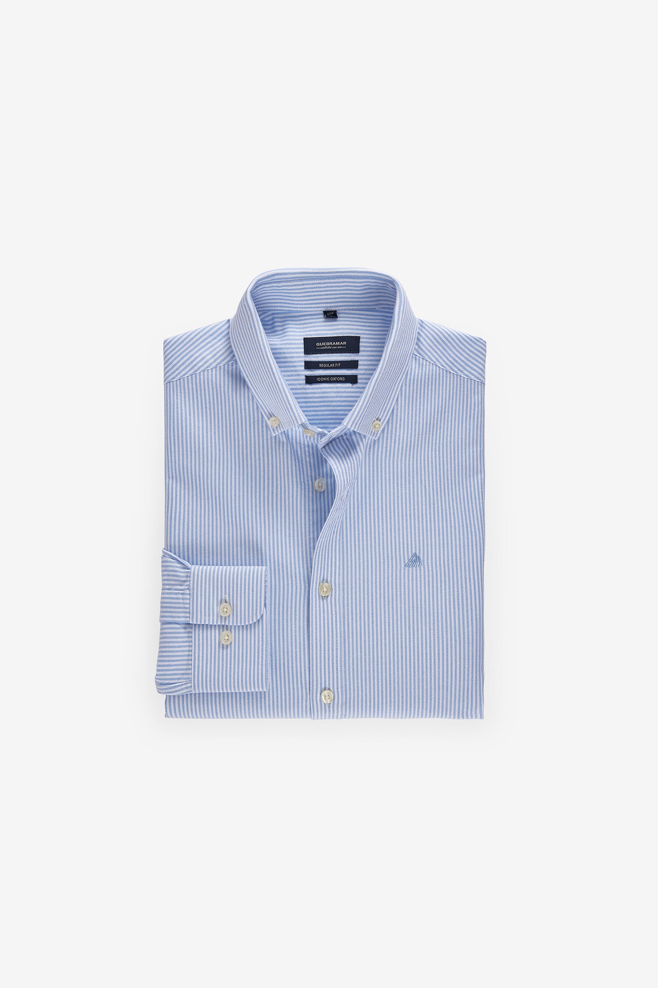CAMISA BÁSICA OXFORD ÀS RISCAS