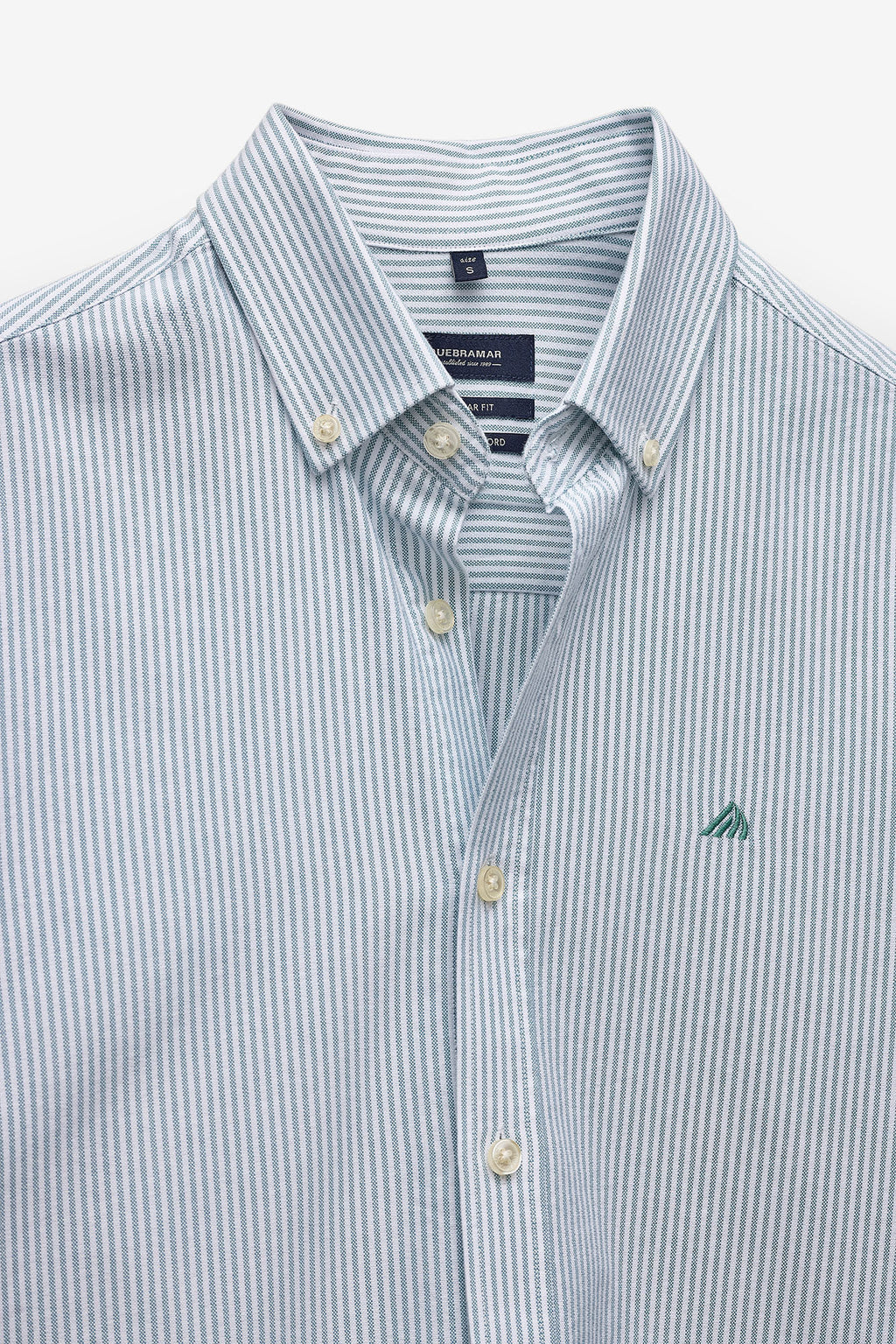 CAMISA BÁSICA OXFORD ÀS RISCAS