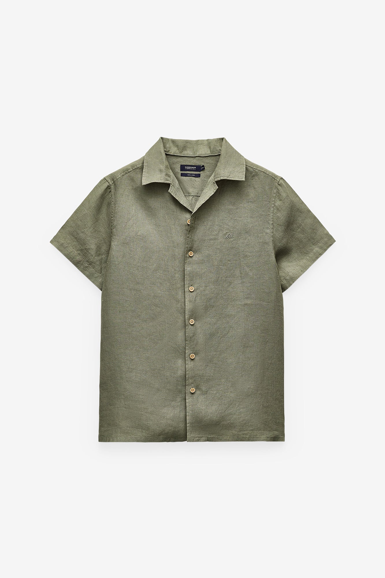 CAMISA MANGA CURTA BÁSICA 100% LINHO