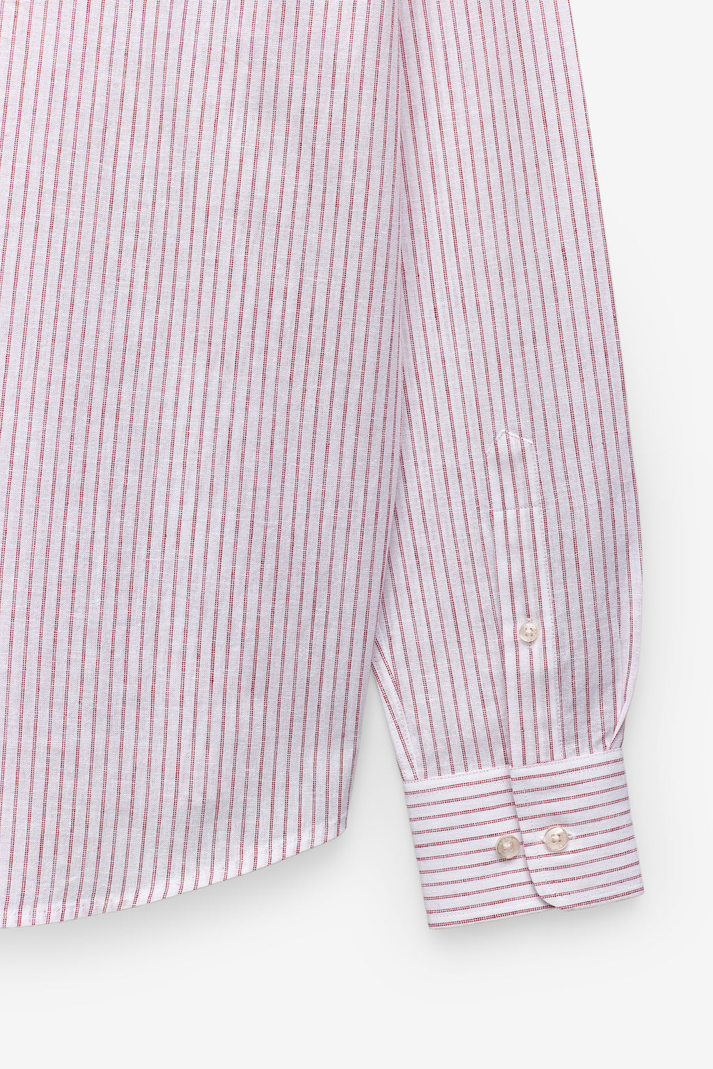 CAMISA RISCA DUPLA EM ALGODÃO E LINHO