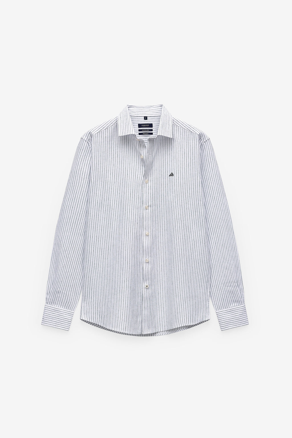 CAMISA RISCA DUPLA EM ALGODÃO E LINHO
