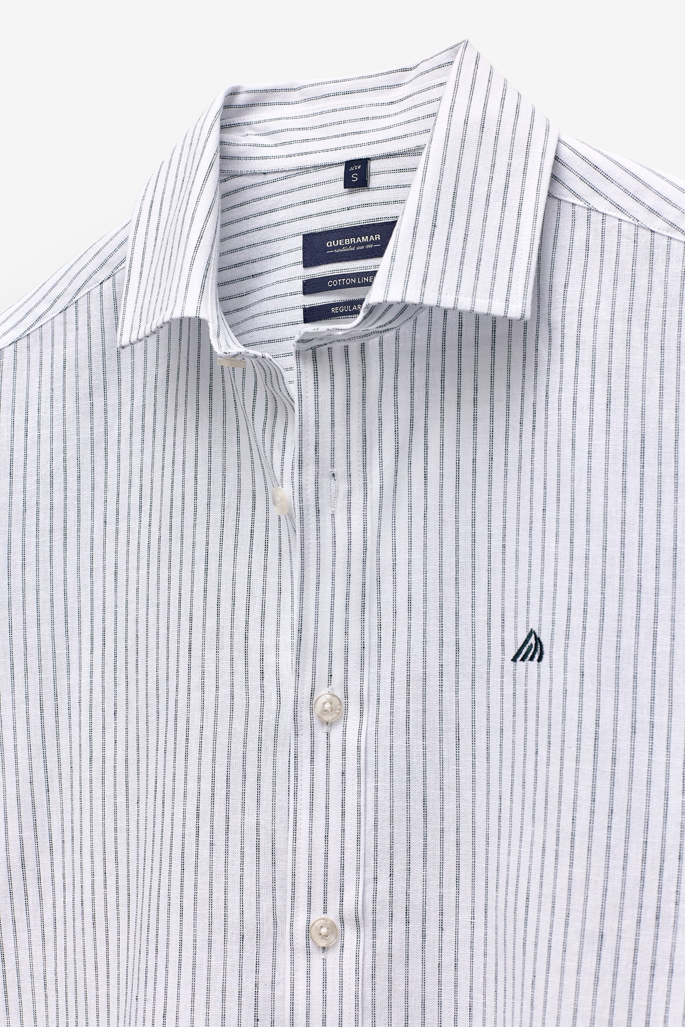 CAMISA RISCA DUPLA EM ALGODÃO E LINHO