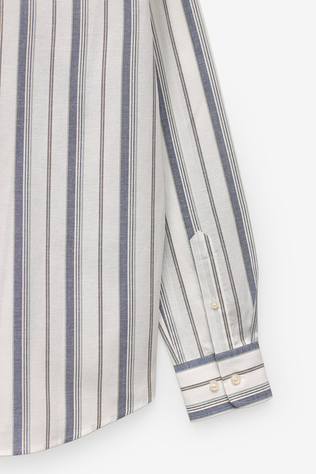 CAMISA MULTI-RISCAS ALGODÃO/LINHO