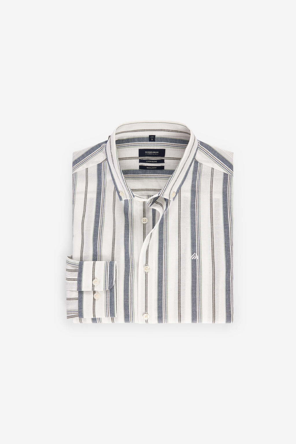 CAMISA MULTI-RISCAS ALGODÃO/LINHO
