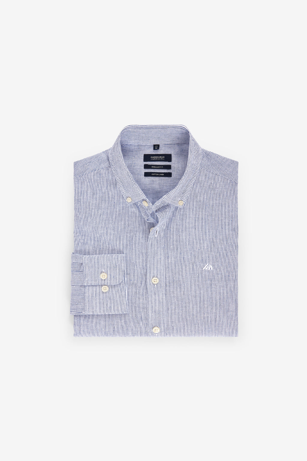 CAMISA RISCA DUPLA EM ALGODÃO E LINHO