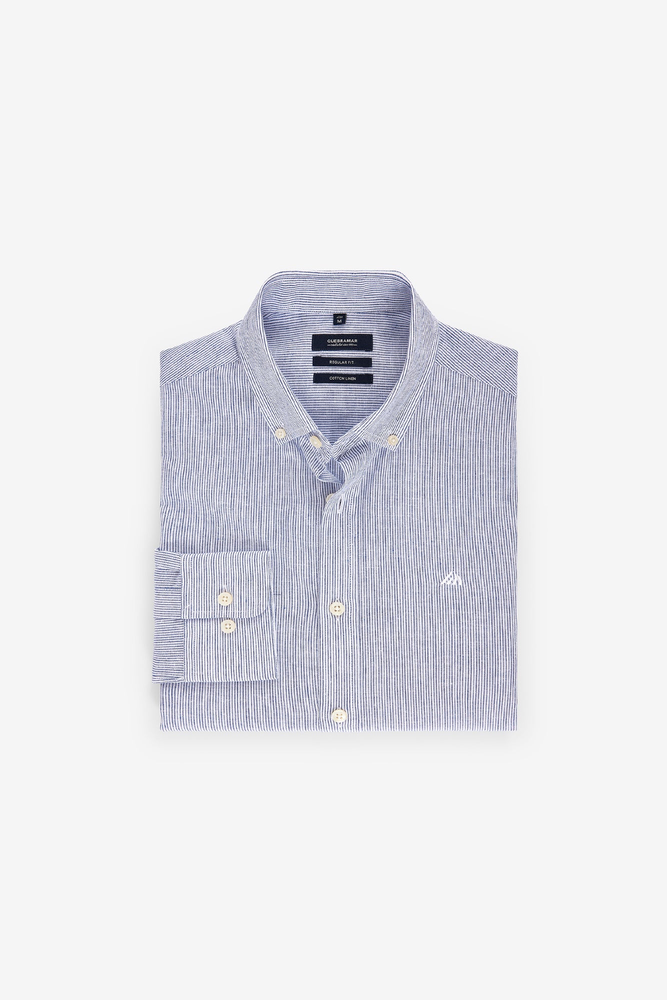 CAMISA RISCA DUPLA EM ALGODÃO E LINHO