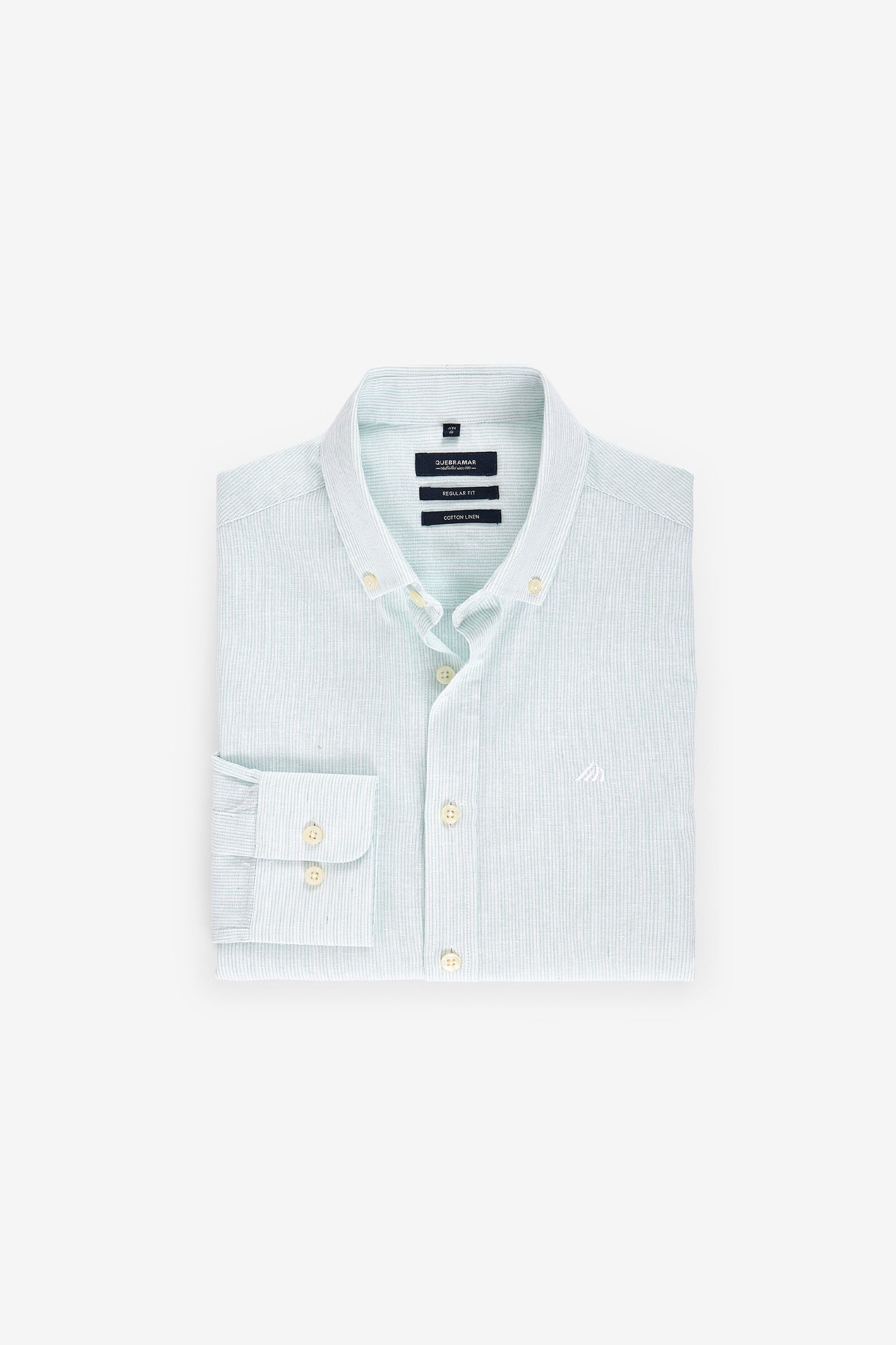 CAMISA RISCA FINA EM ALGODÃO E LINHO