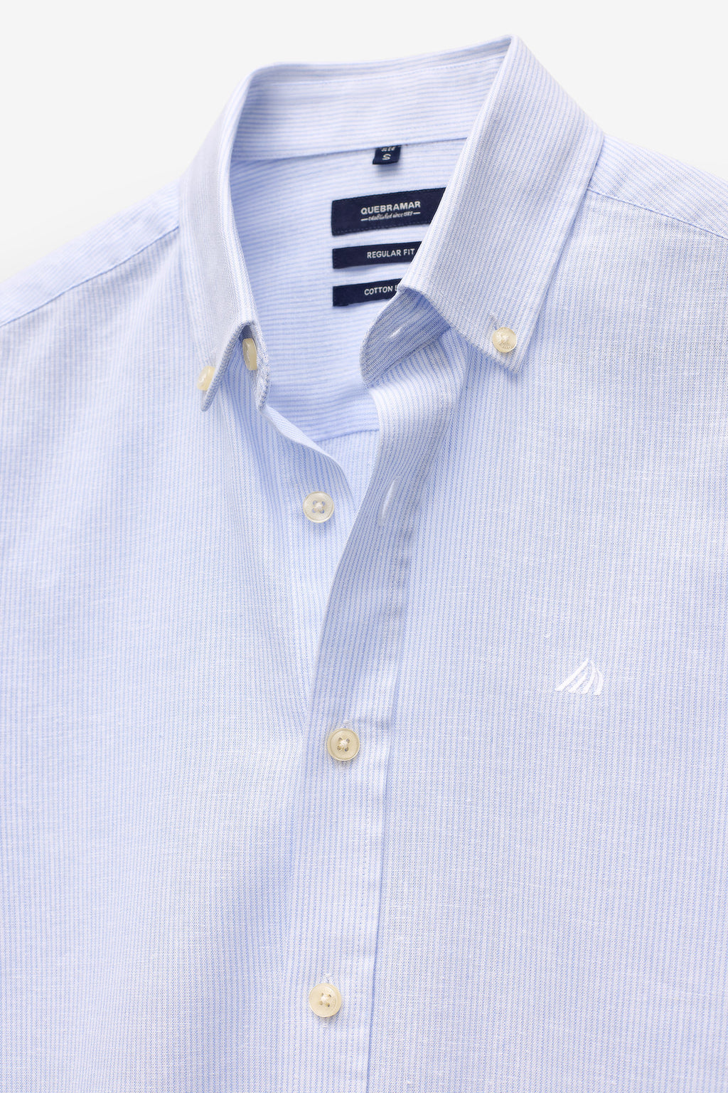 CAMISA RISCA FINA EM ALGODÃO E LINHO