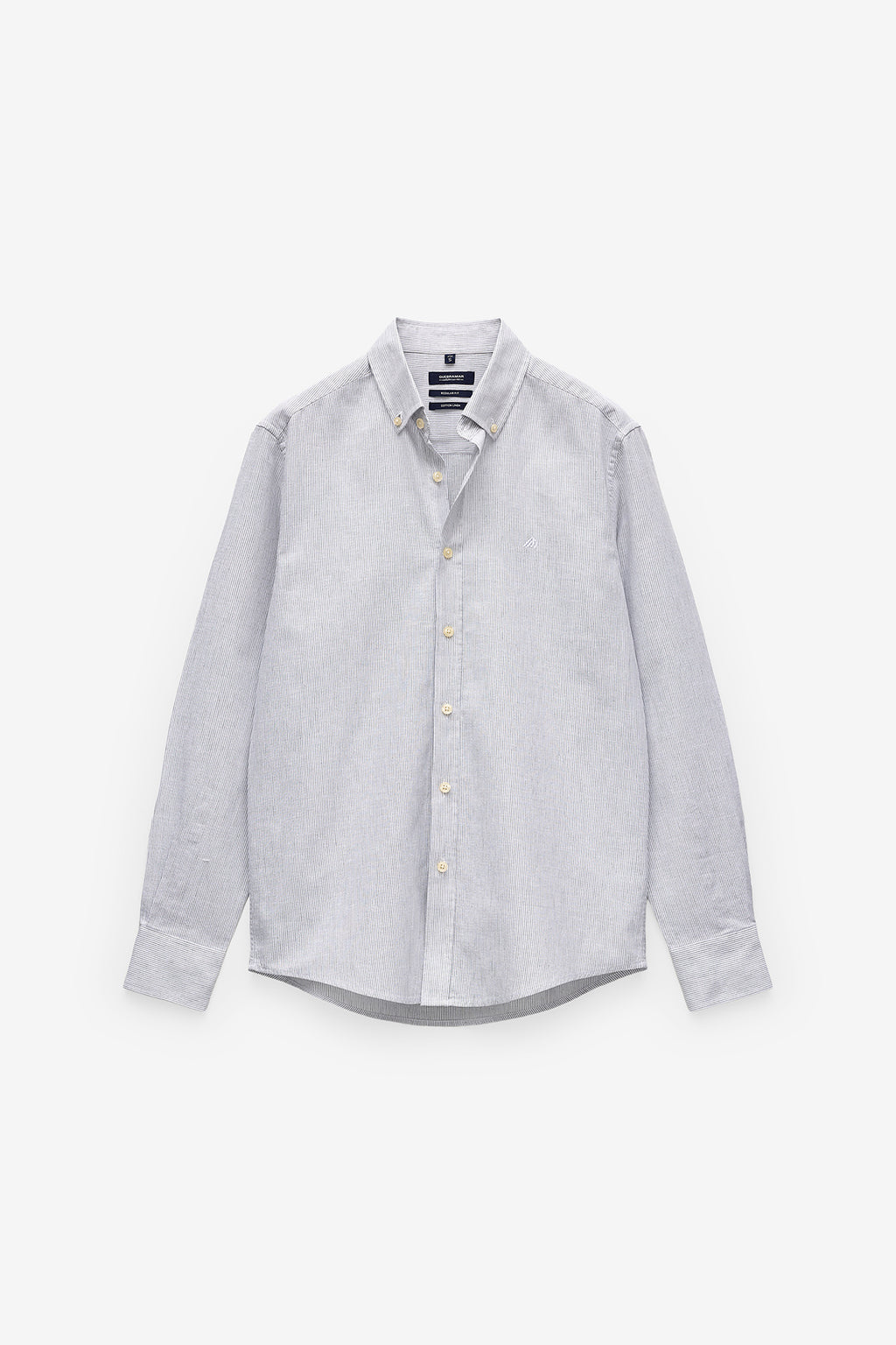 CAMISA RISCA FINA EM ALGODÃO E LINHO