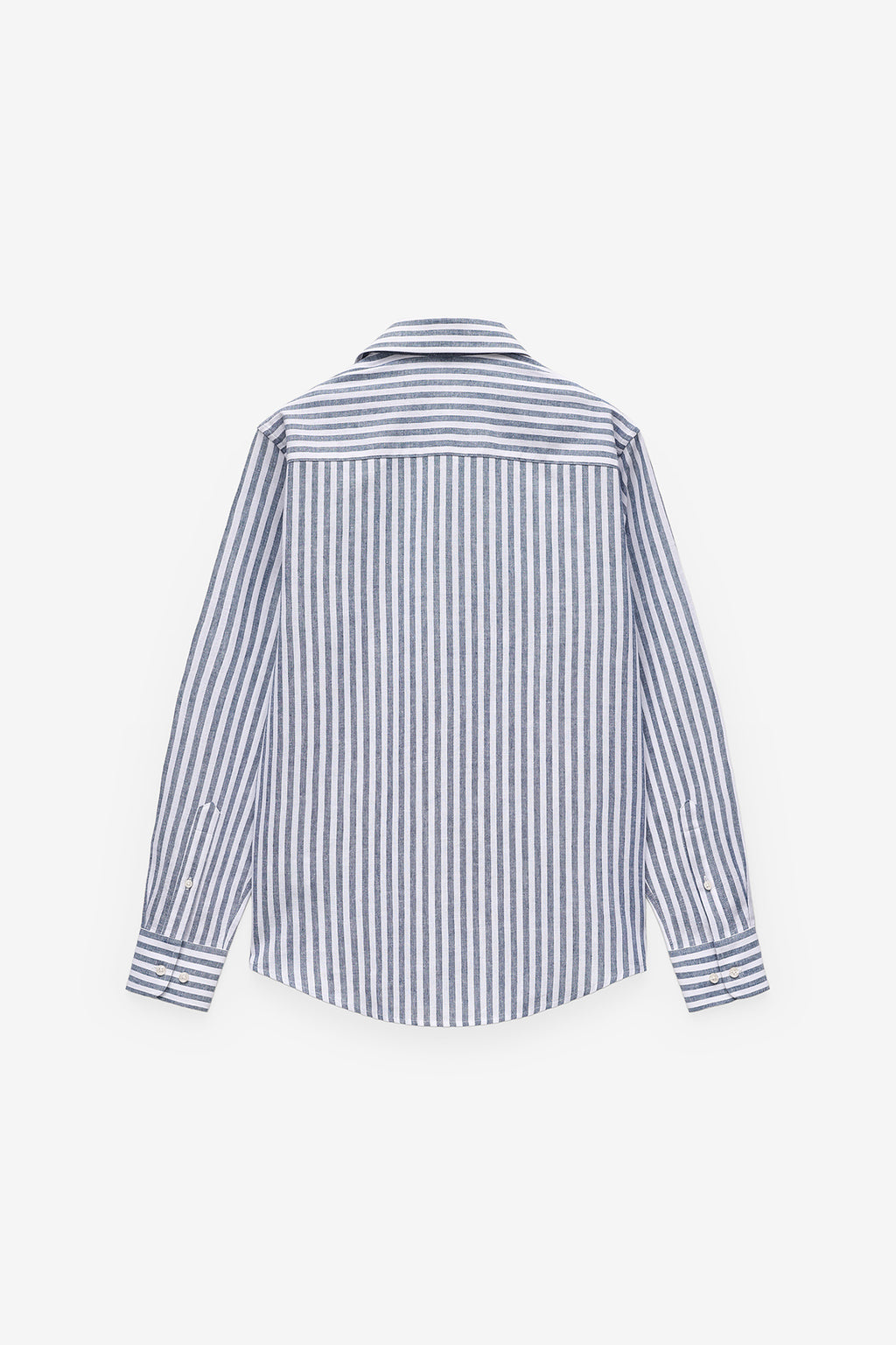 CAMISA ÀS RISCAS ALGODÃO E LINHO
