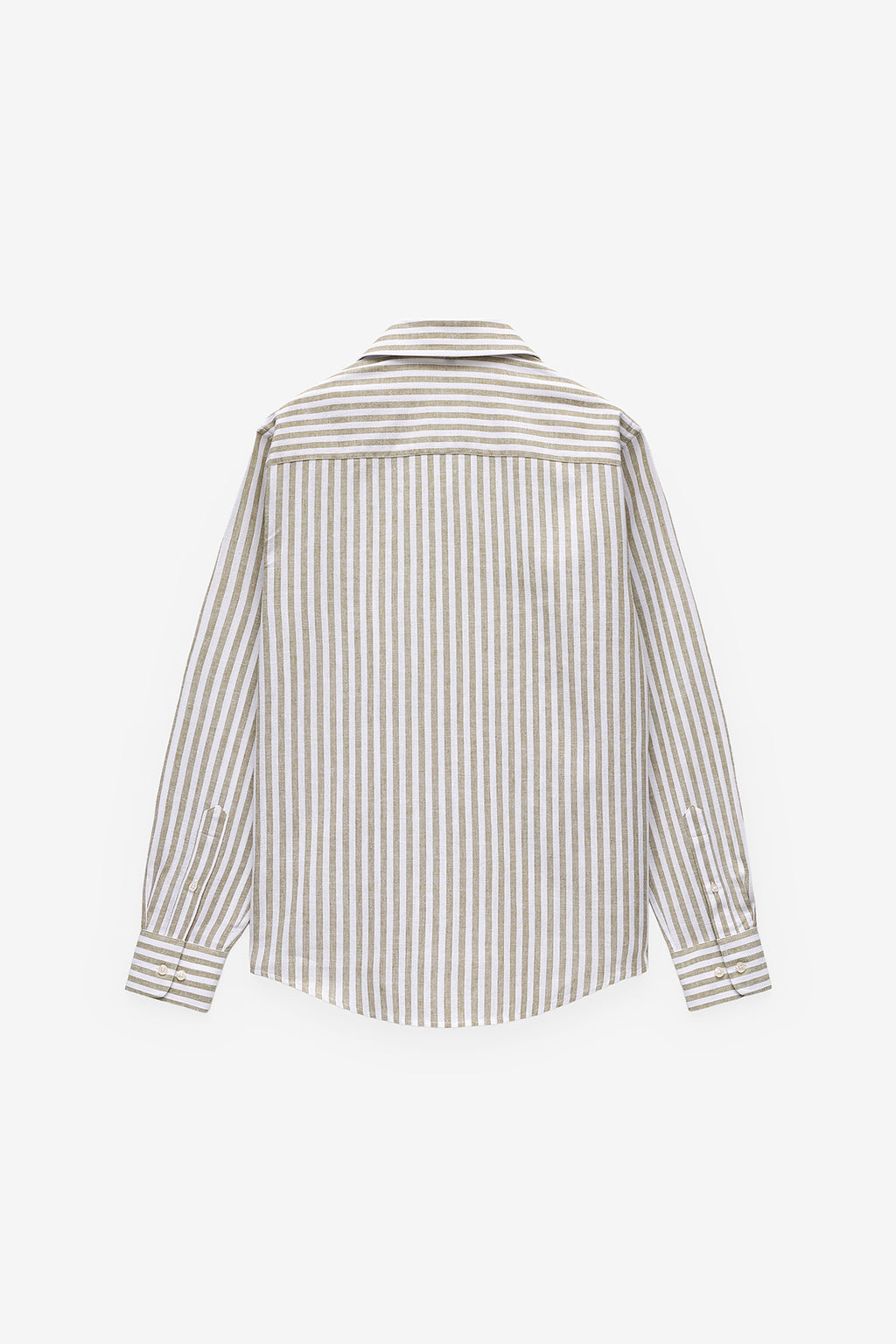 CAMISA ÀS RISCAS ALGODÃO E LINHO