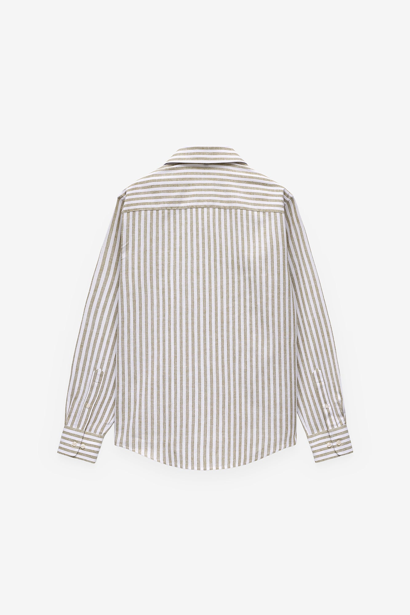 CAMISA ÀS RISCAS ALGODÃO E LINHO