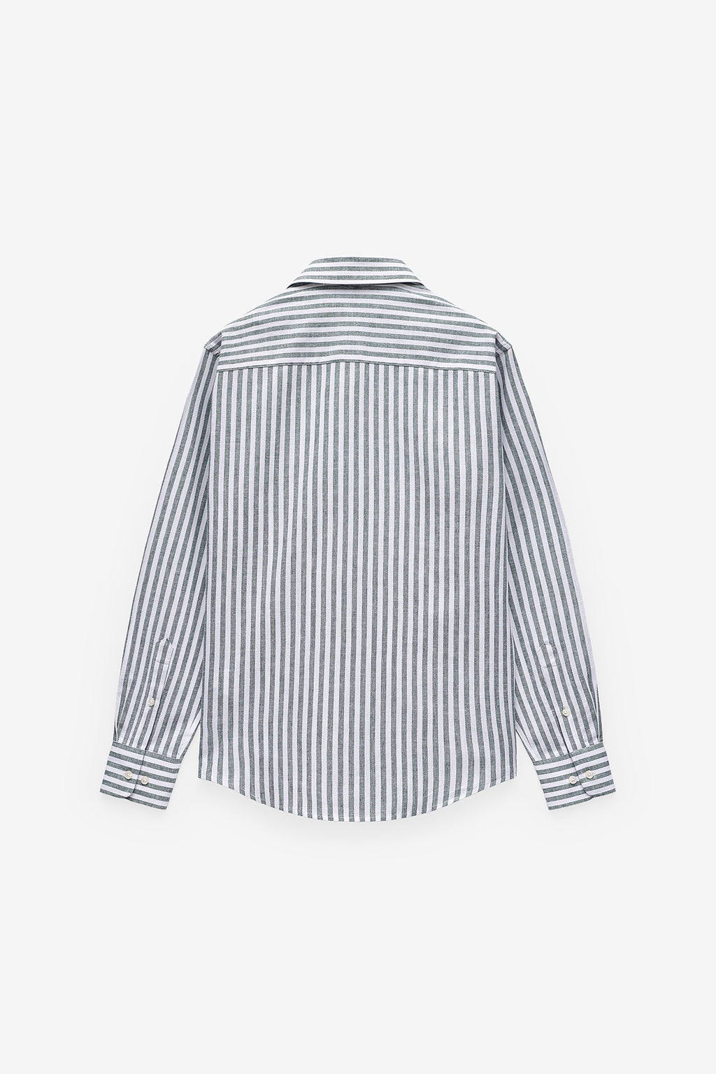 CAMISA ÀS RISCAS ALGODÃO E LINHO