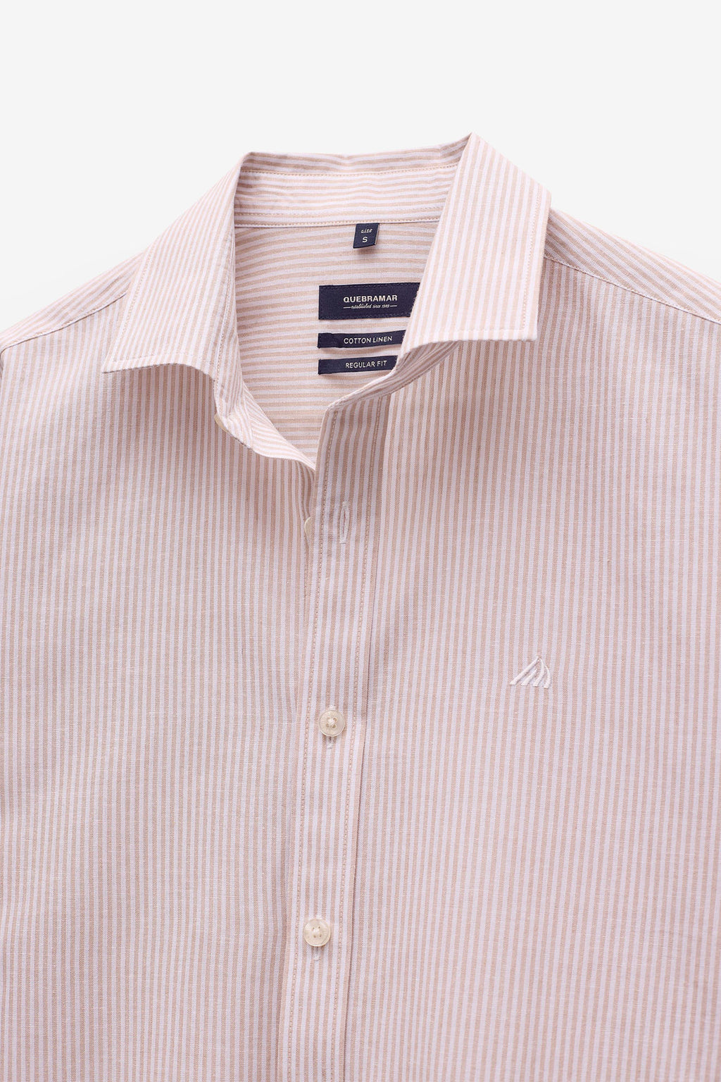 CAMISA ALGODÓN Y LINO A RAYAS