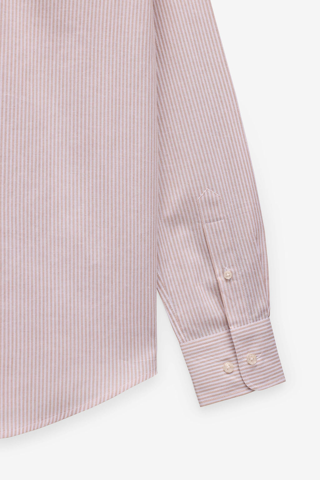 CAMISA ALGODÓN Y LINO A RAYAS