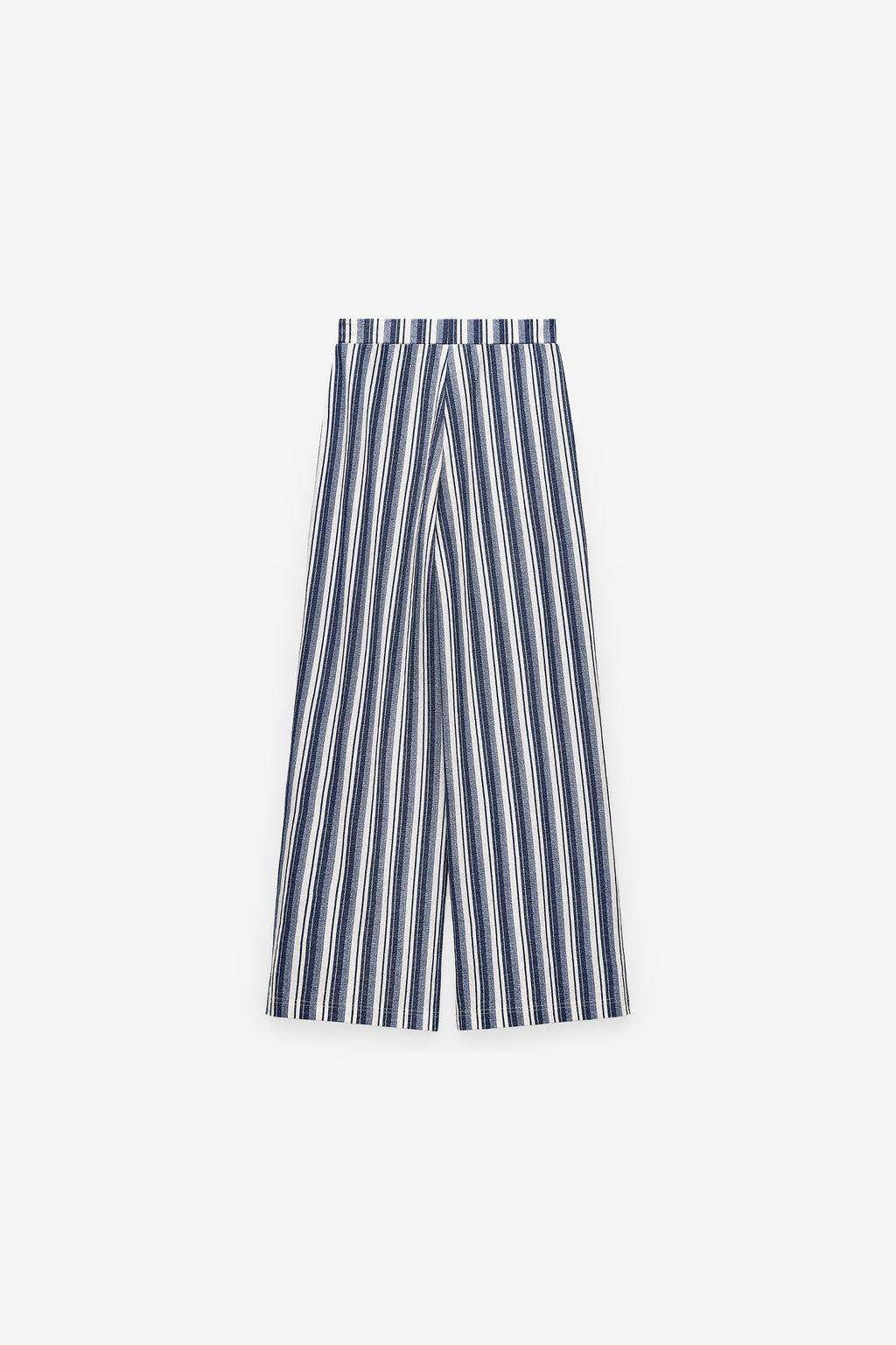 Pantalones anchos a rayas