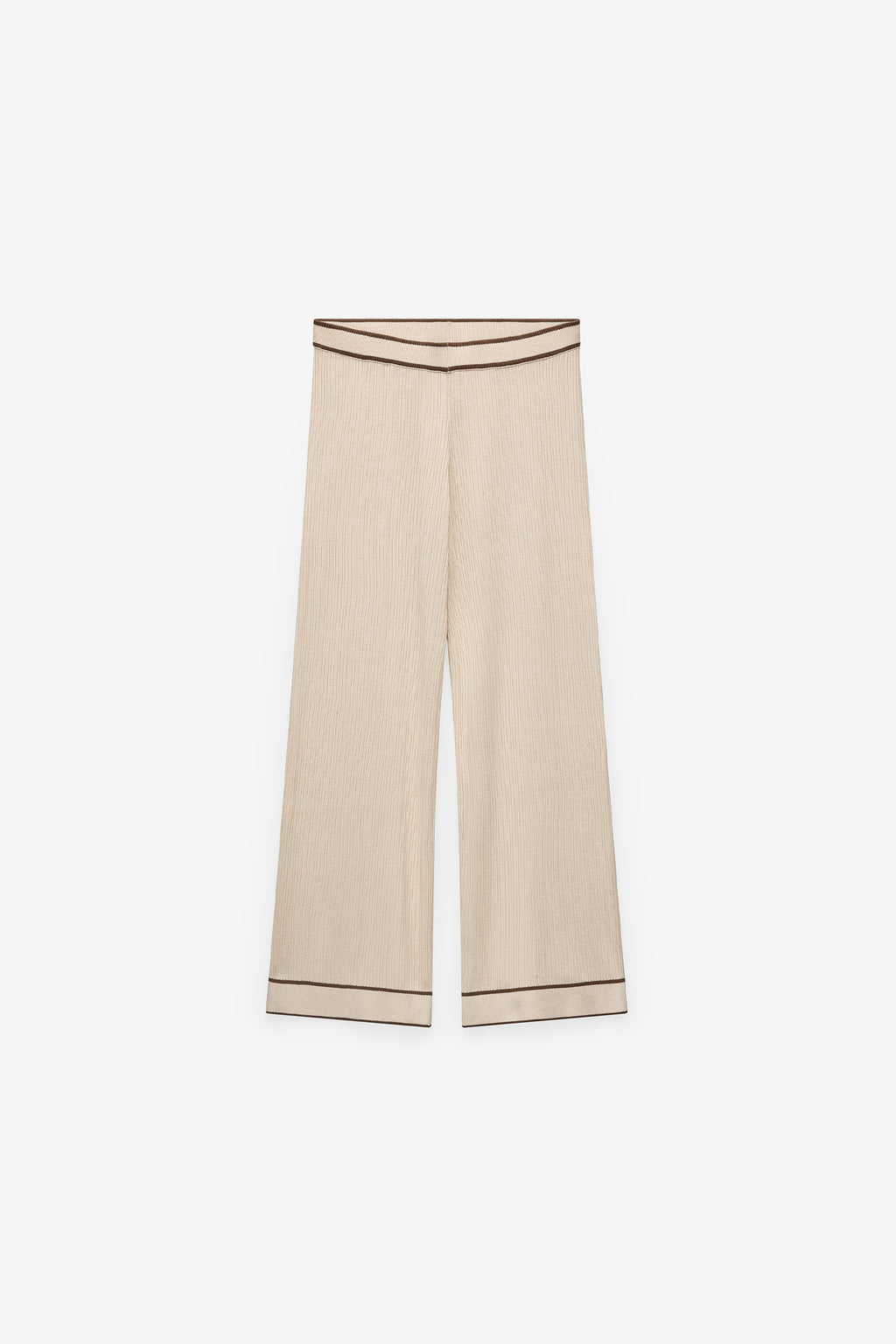 PANTALÓN DE PUNTO CON CONTRASTES