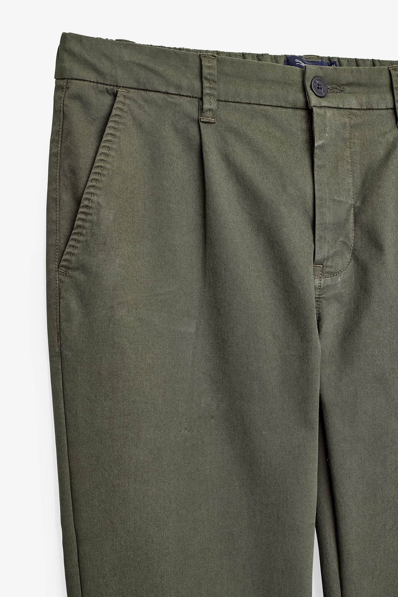 CALÇAS CHINO COM ELÁSTICO LATERAL