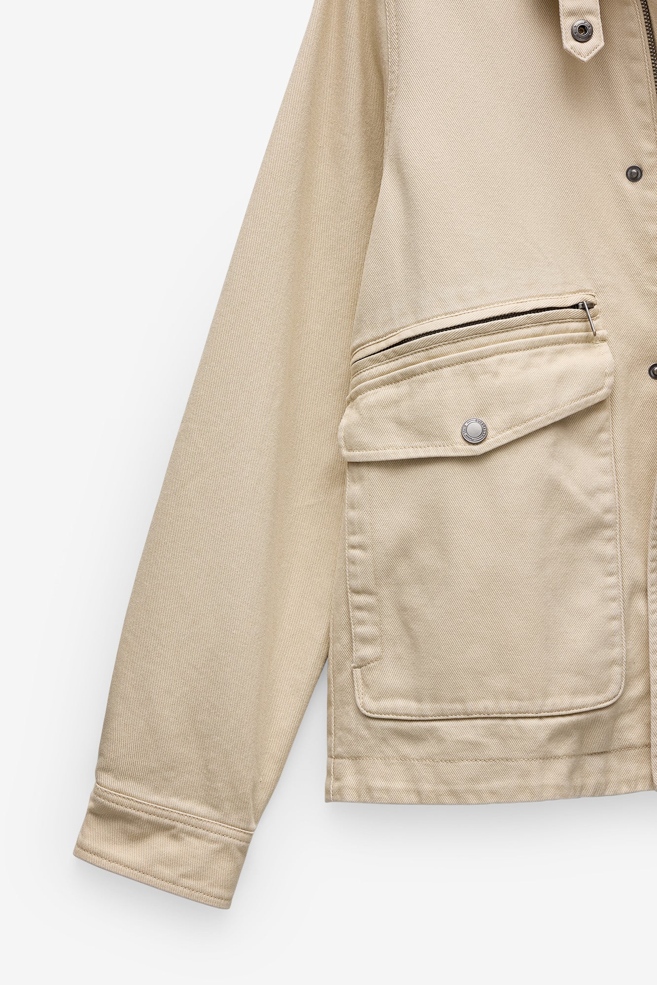 PARKA EM SARJA COM BOLSOS