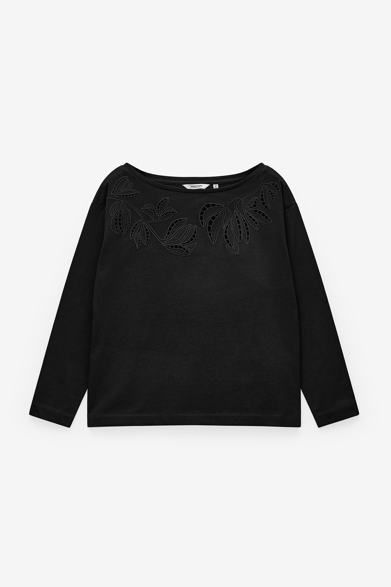 CAMISETA DE MANGA LARGA CON BORDADO