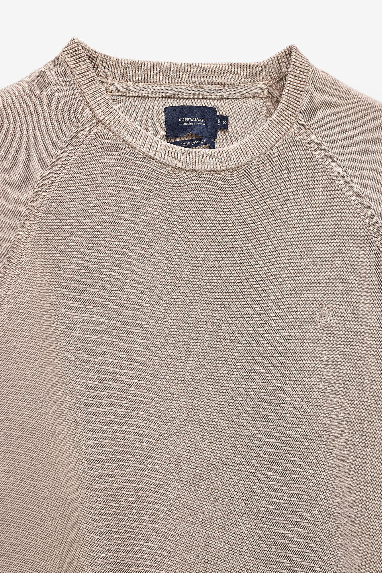 CAMISOLA DE MALHA COM DECOTE REDONDO