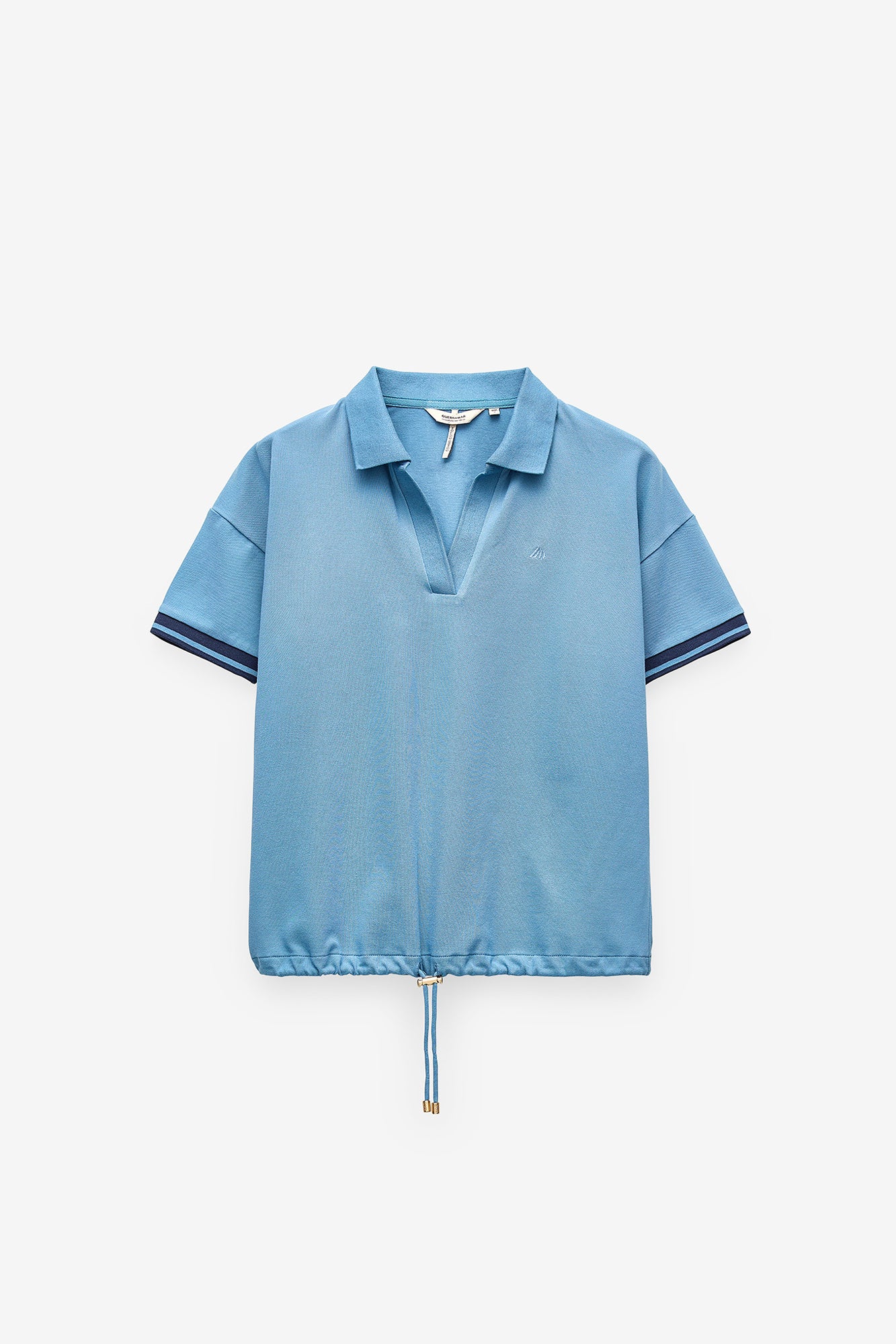 POLO EM PIQUÉ COM CORDÃO AJUSTÁVEL