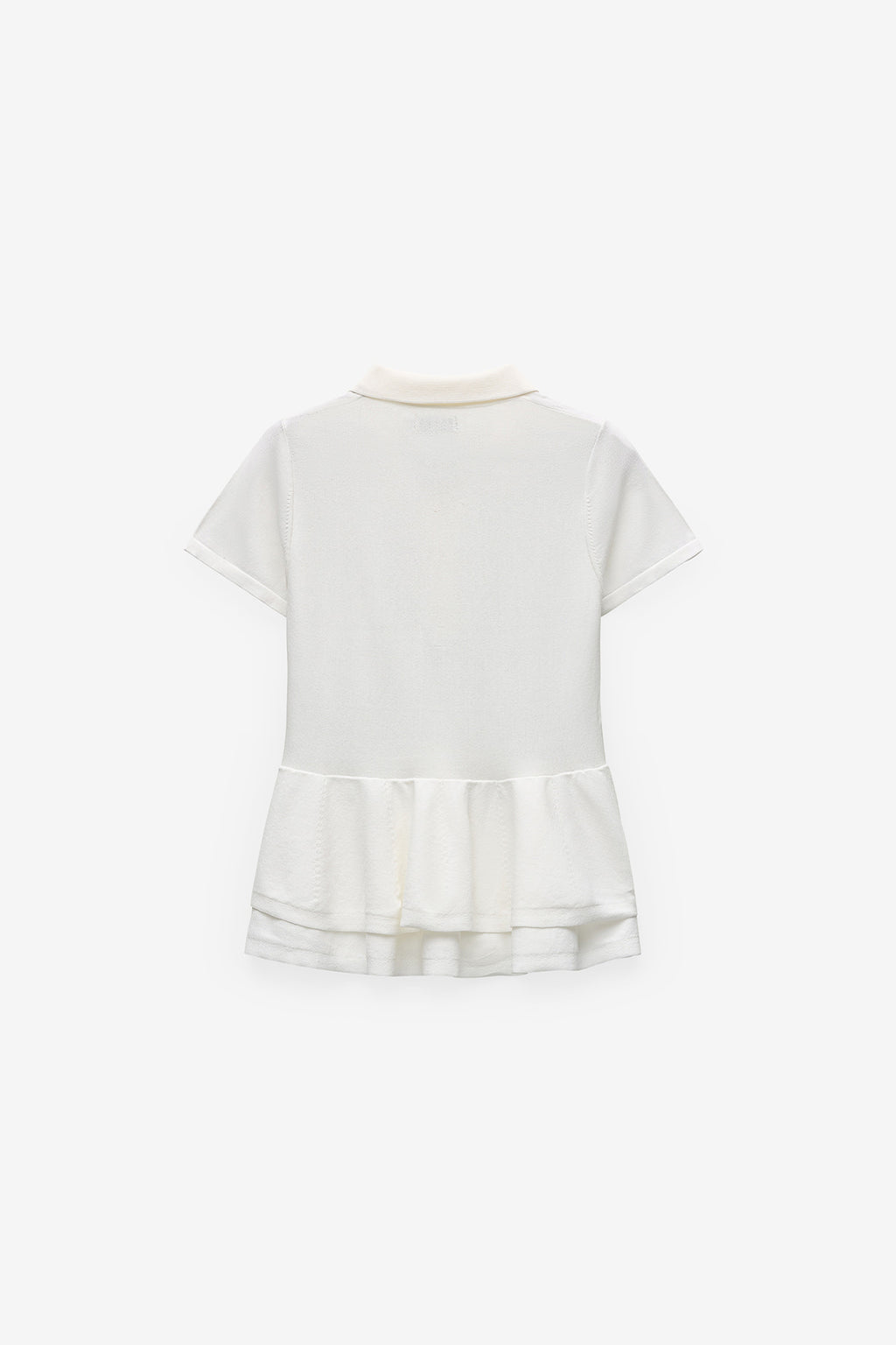 POLO EM MALHA COM PEPLUM