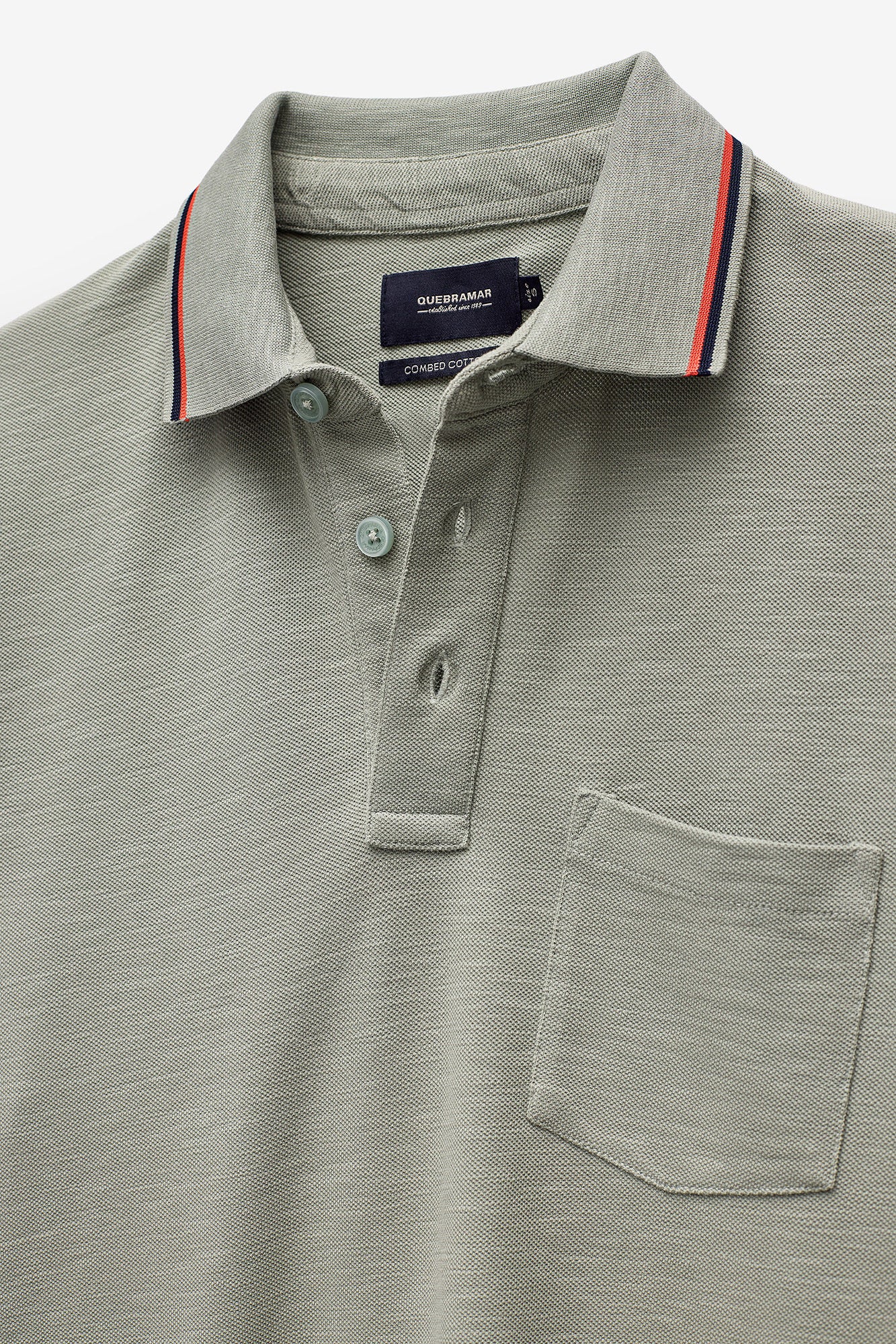 POLO PIQUET COM BOLSO
