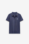 POLO SLIM FIT EM PIQUET COM FECHO