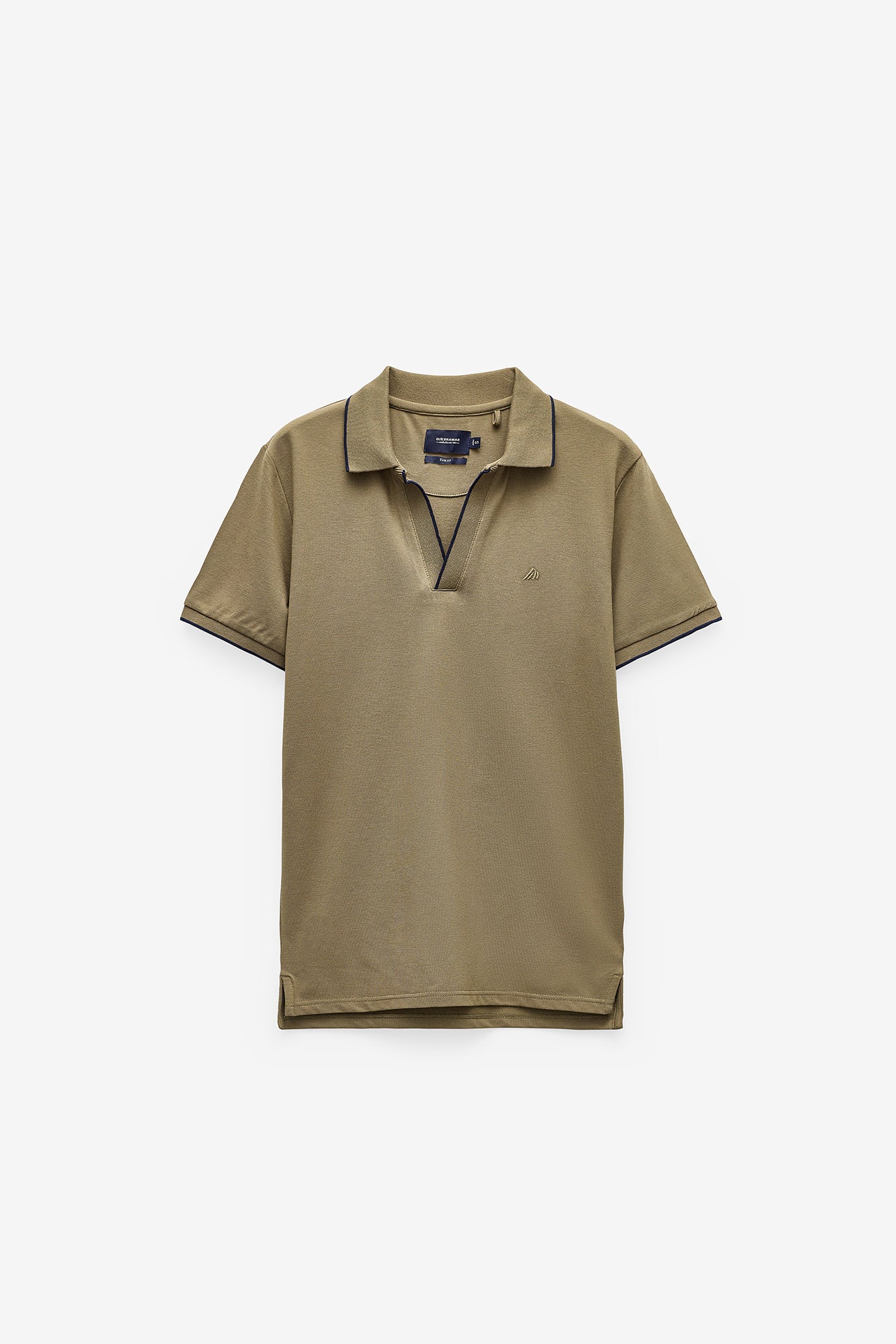 POLO PIQUET COM DECOTE EM V SLIM FIT