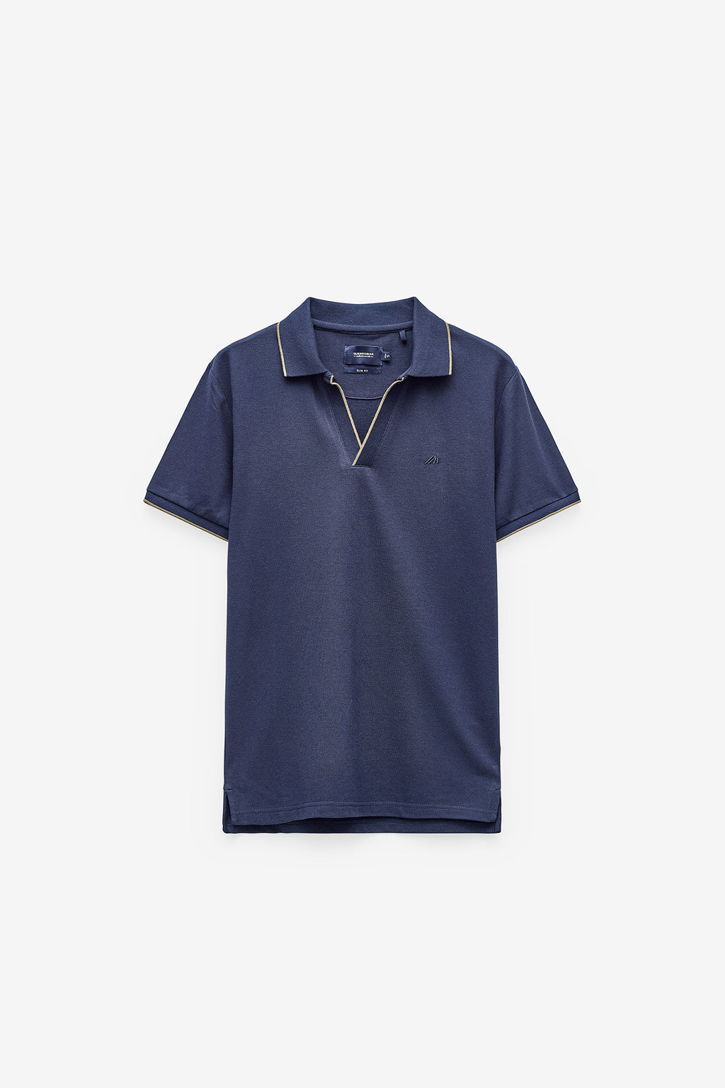 POLO PIQUET COM DECOTE EM V SLIM FIT