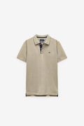POLO CON EFECTO OXFORD MELANGE