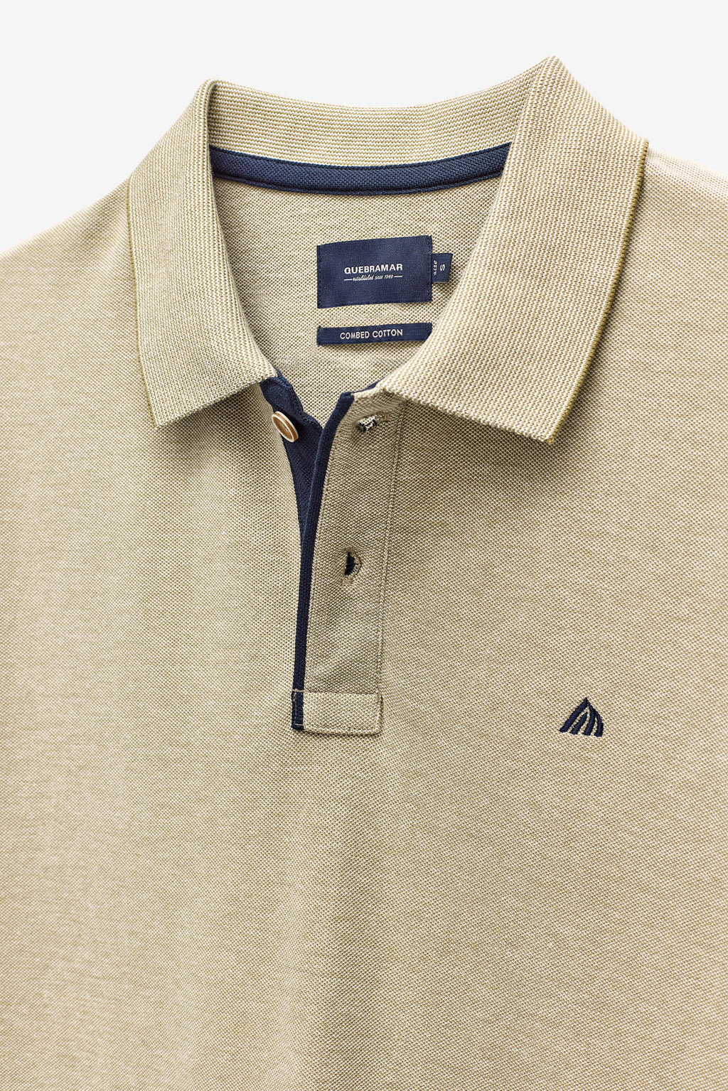 POLO CON EFECTO OXFORD MELANGE