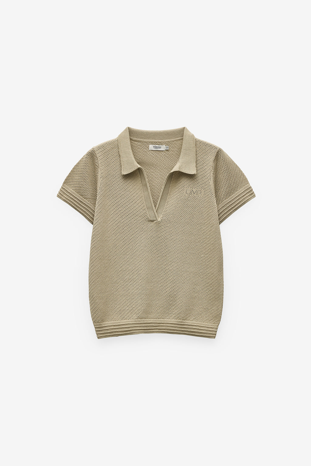 POLO EM MALHA COM TEXTURA