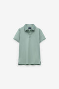 POLO MICRO PIQUET COM GOLA JACQUARD