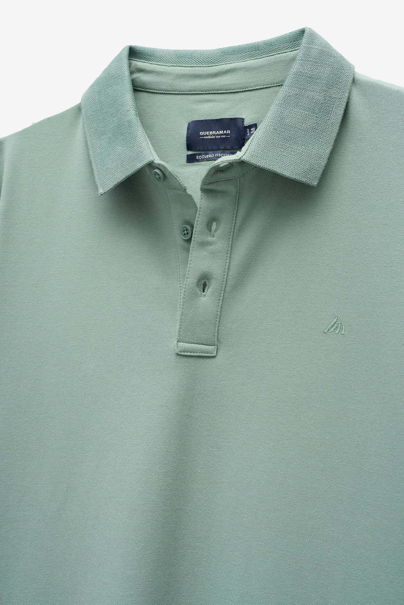 POLO MICRO PIQUET COM GOLA JACQUARD