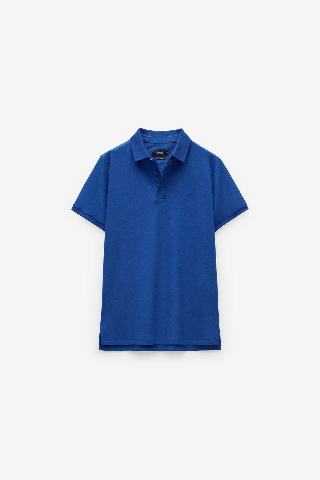 POLO MICRO PIQUET COM GOLA JACQUARD