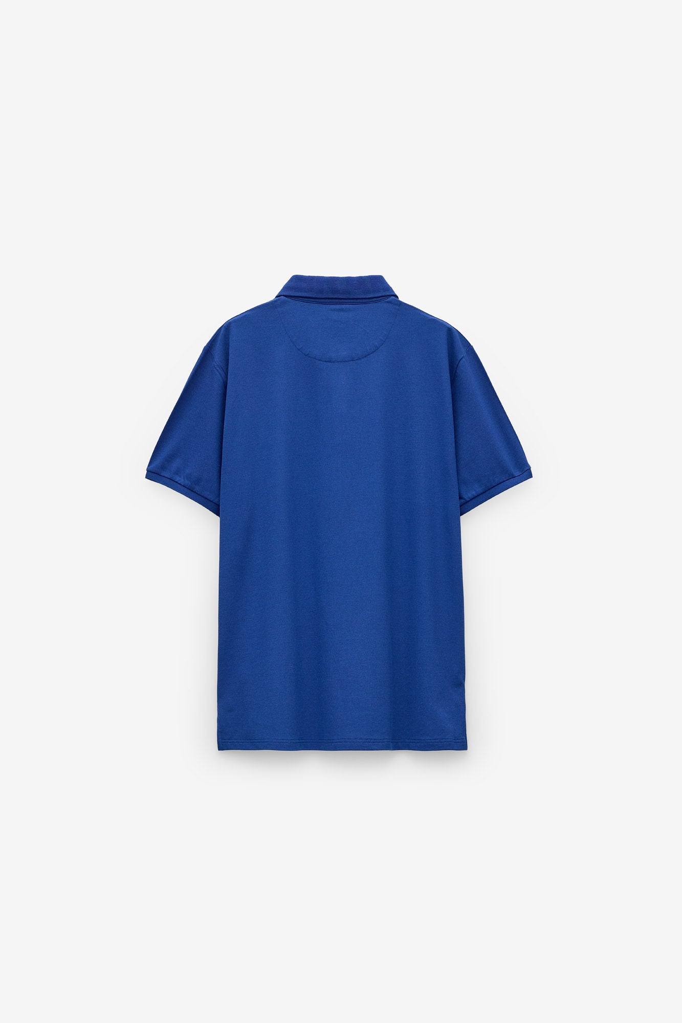 POLO MICRO PIQUET COM GOLA JACQUARD