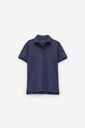 POLO MICRO PIQUET COM GOLA JACQUARD