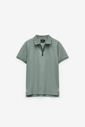 POLO MICRO PIQUET COM FECHO