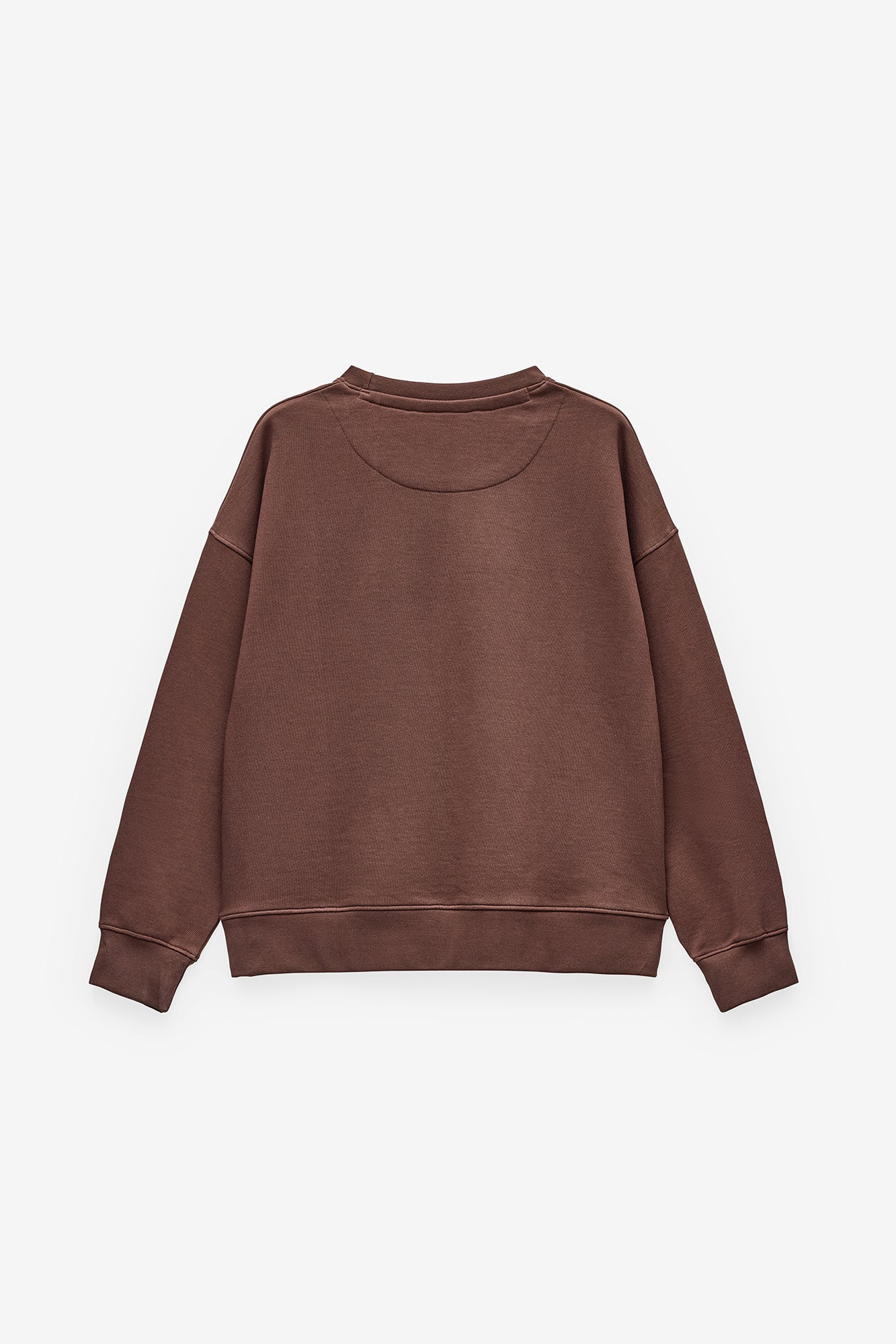 SWEATSHIRT DECOTE REDONDO COM APLICAÇÃO