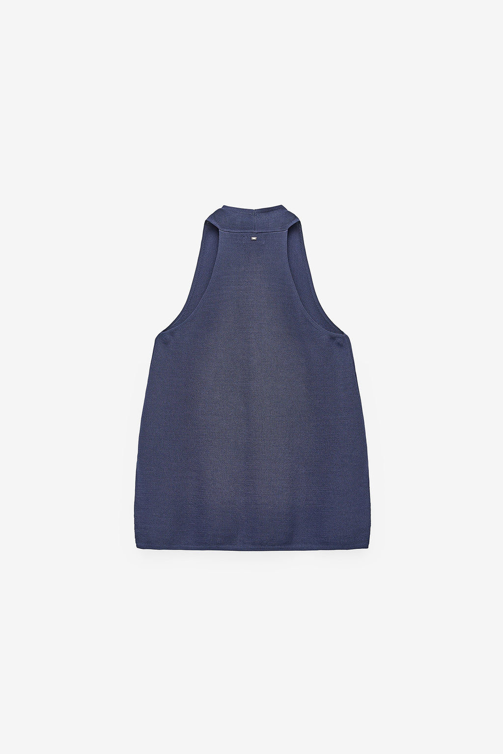 TOP EM MALHA COM CORTE HALTER