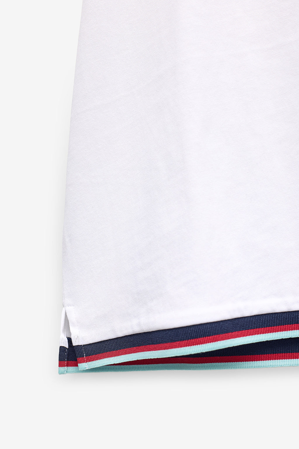 T-SHIRT COM RIBS A CONTRASTE