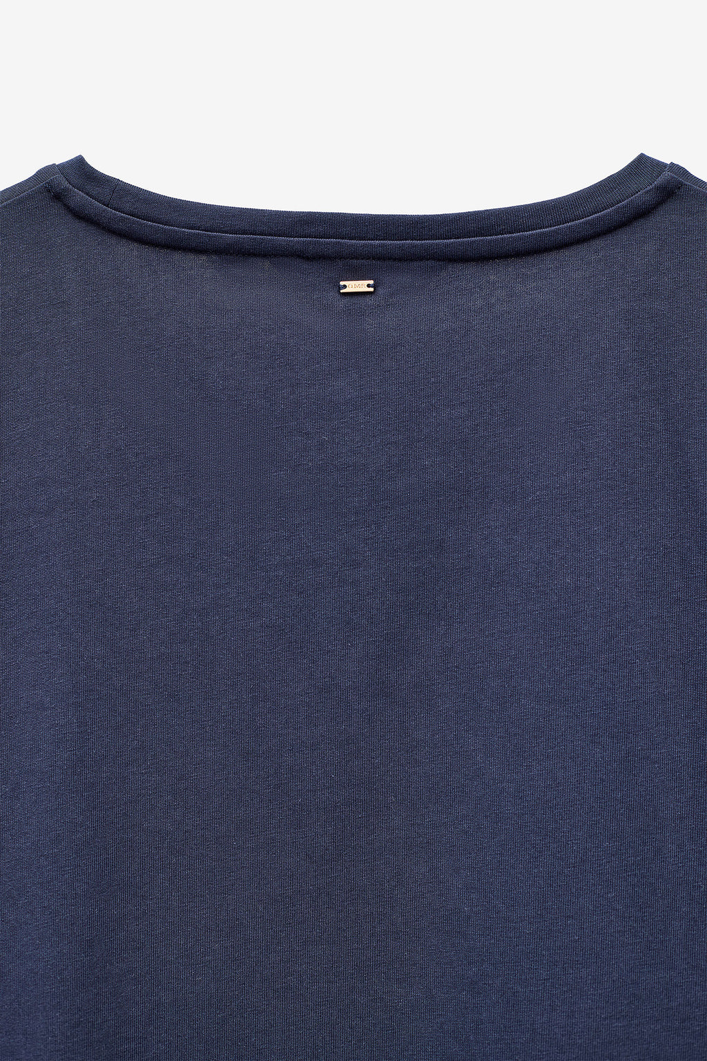T-SHIRT COM RIBS A CONTRASTE