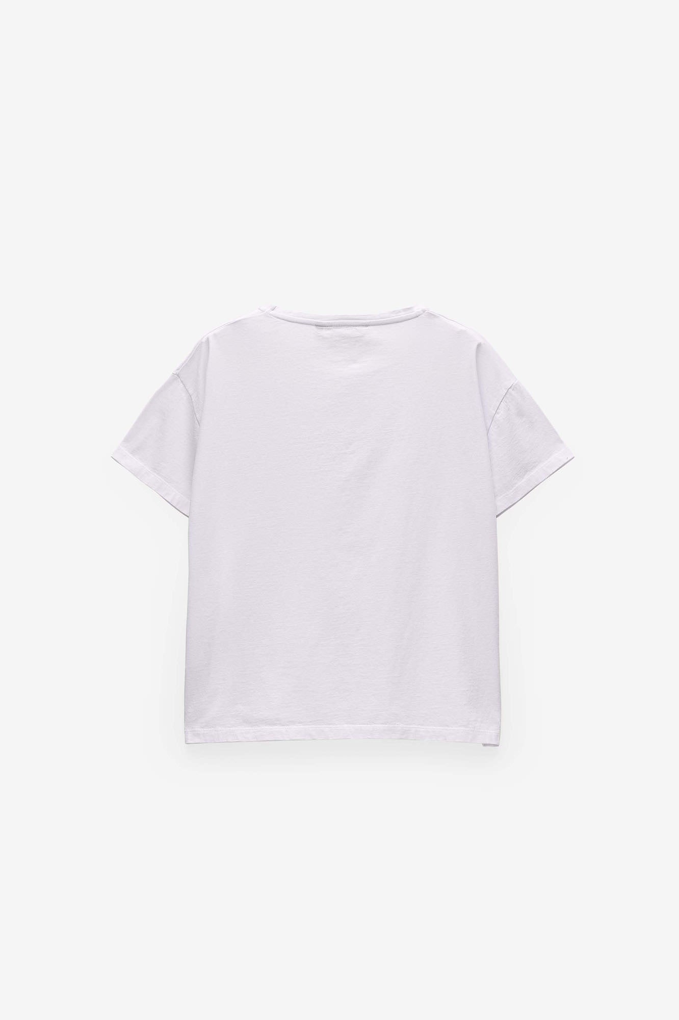 T-SHIRT LARGA COM PRINT QUEBRAMAR